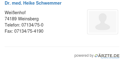 Dr med heike schwemmer