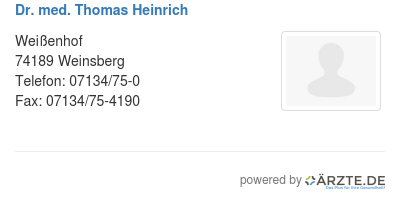 Dr med thomas heinrich