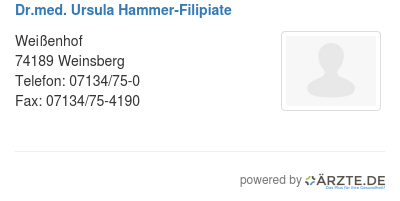 Dr med ursula hammer filipiate