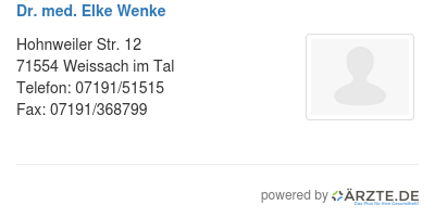 Dr med elke wenke