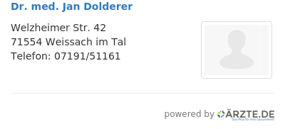 Dr med jan dolderer