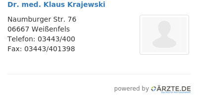 Dr med klaus krajewski