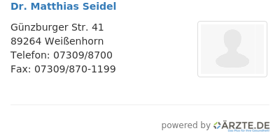 Dr matthias seidel