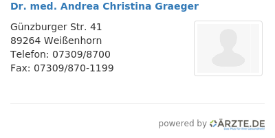 Dr med andrea christina graeger