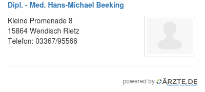 Dipl med hans michael beeking