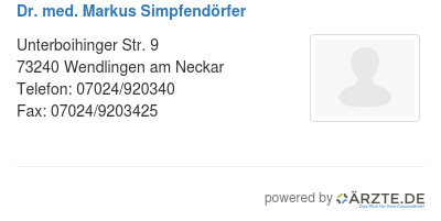 Dr med markus simpfendoerfer