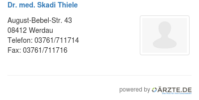 Dr med skadi thiele