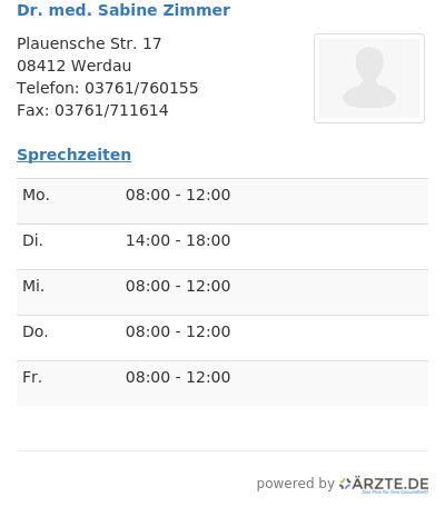 Dr med sabine zimmer