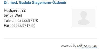 Dr med gudula stegemann oezdemir