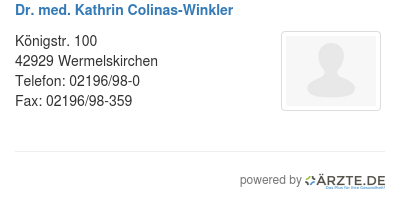 Dr med kathrin colinas winkler
