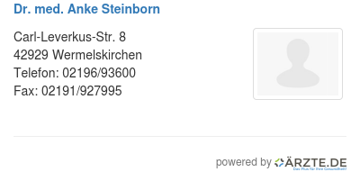 Dr med anke steinborn