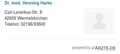 Dr med henning harke