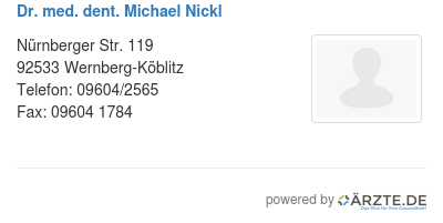 Dr med dent michael nickl