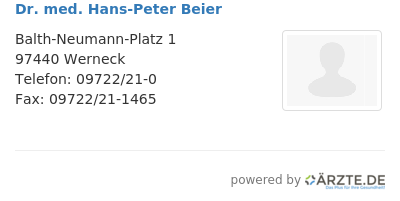 Dr med hans peter beier