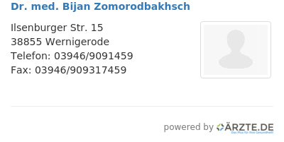 Dr med bijan zomorodbakhsch