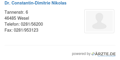 Dr constantin dimitrie nikolas