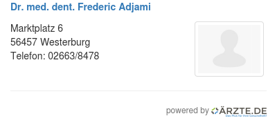 Dr med dent frederic adjami
