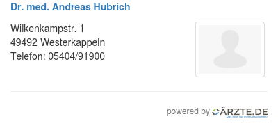 Dr med andreas hubrich 576432