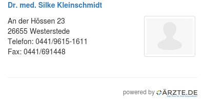 Dr med silke kleinschmidt