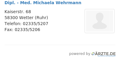 Dipl med michaela wehrmann