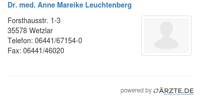 Dr med anne mareike leuchtenberg