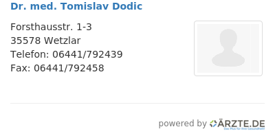 Dr med tomislav dodic