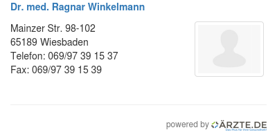 Dr med ragnar winkelmann