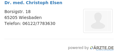 Dr med christoph elsen
