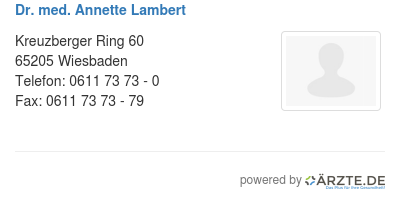 Dr med annette lambert
