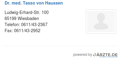 Dr med tasso von haussen 550718