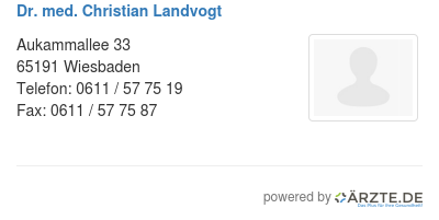 Dr med christian landvogt