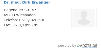 Dr med dirk eiwanger