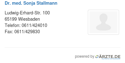 Dr med sonja stallmann