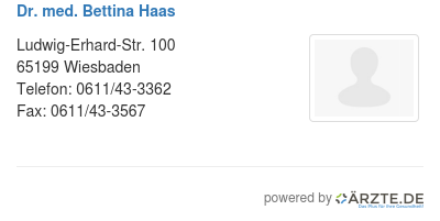 Dr med bettina haas