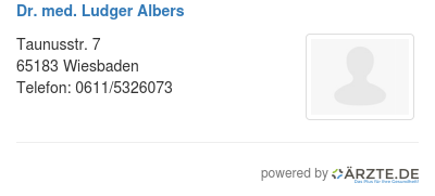 Dr med ludger albers