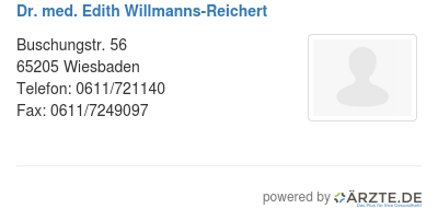 Dr med edith willmanns reichert