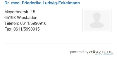 Dr med friederike ludwig eckelmann