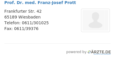Prof dr med franz josef prott