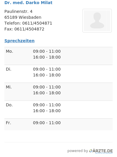 Dr med darko milat