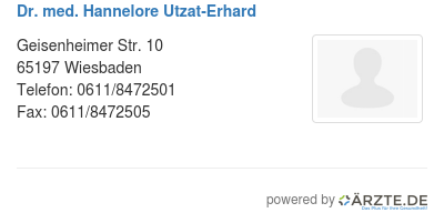 Dr med hannelore utzat erhard