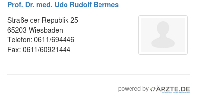 Prof dr med udo rudolf bermes 523555