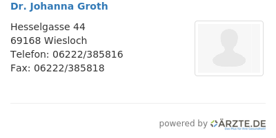 Dr johanna groth