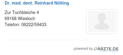 Dr med dent reinhard noelting