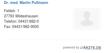 Dr med martin pullmann