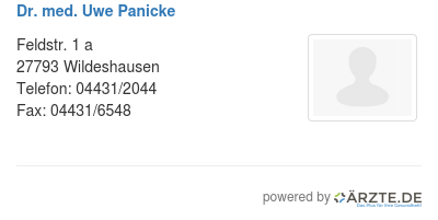 Dr med uwe panicke