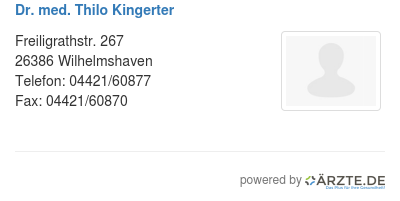 Dr med thilo kingerter