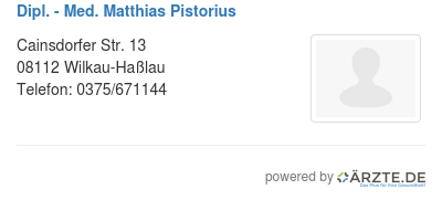 Dipl med matthias pistorius