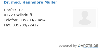 Dr med hannelore mueller 253325