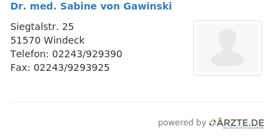 Dr med sabine von gawinski 659411