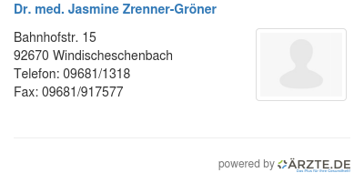 Dr med jasmine zrenner groener